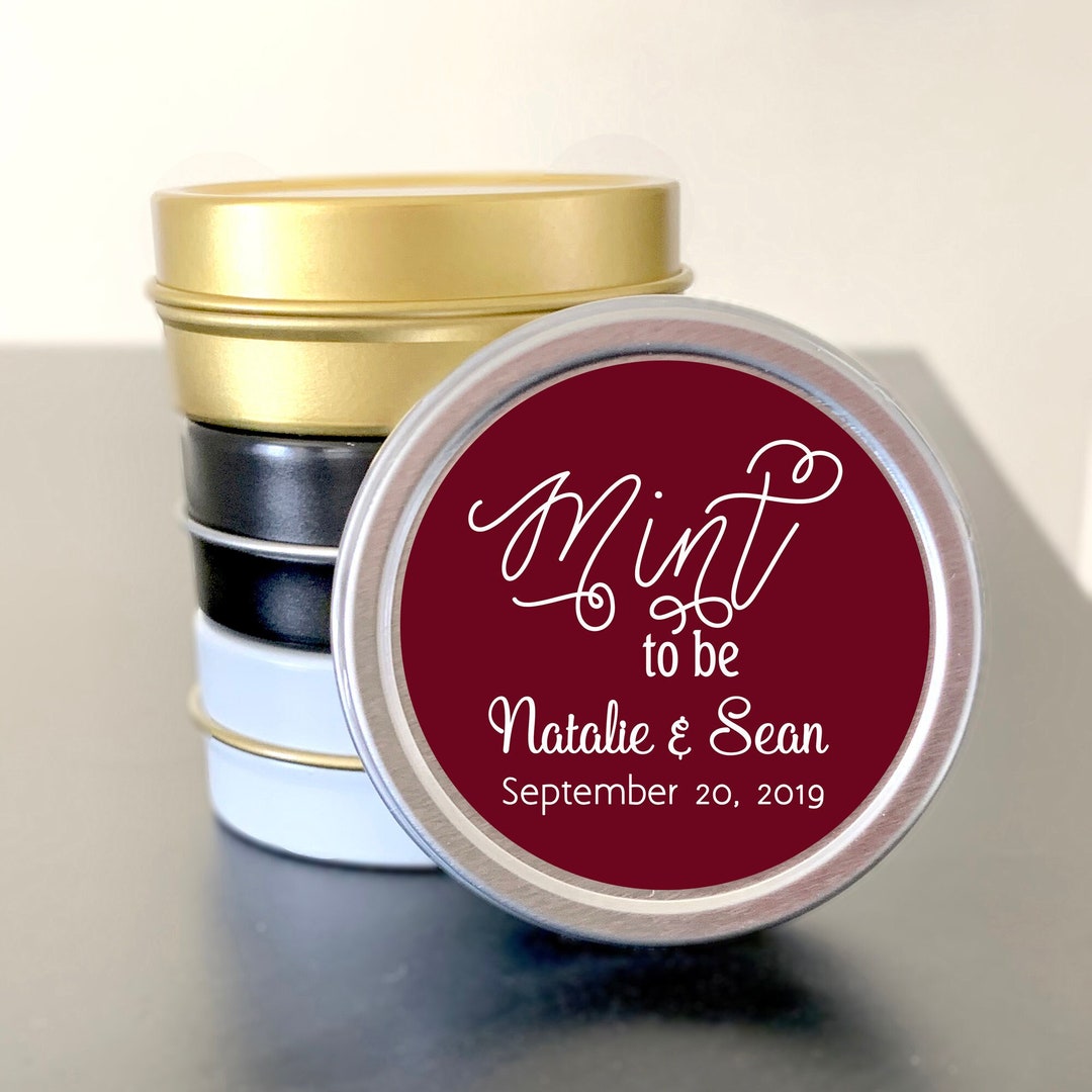 Personalized Mint Tin Wedding Favor – Mint to Be Design - Etsy