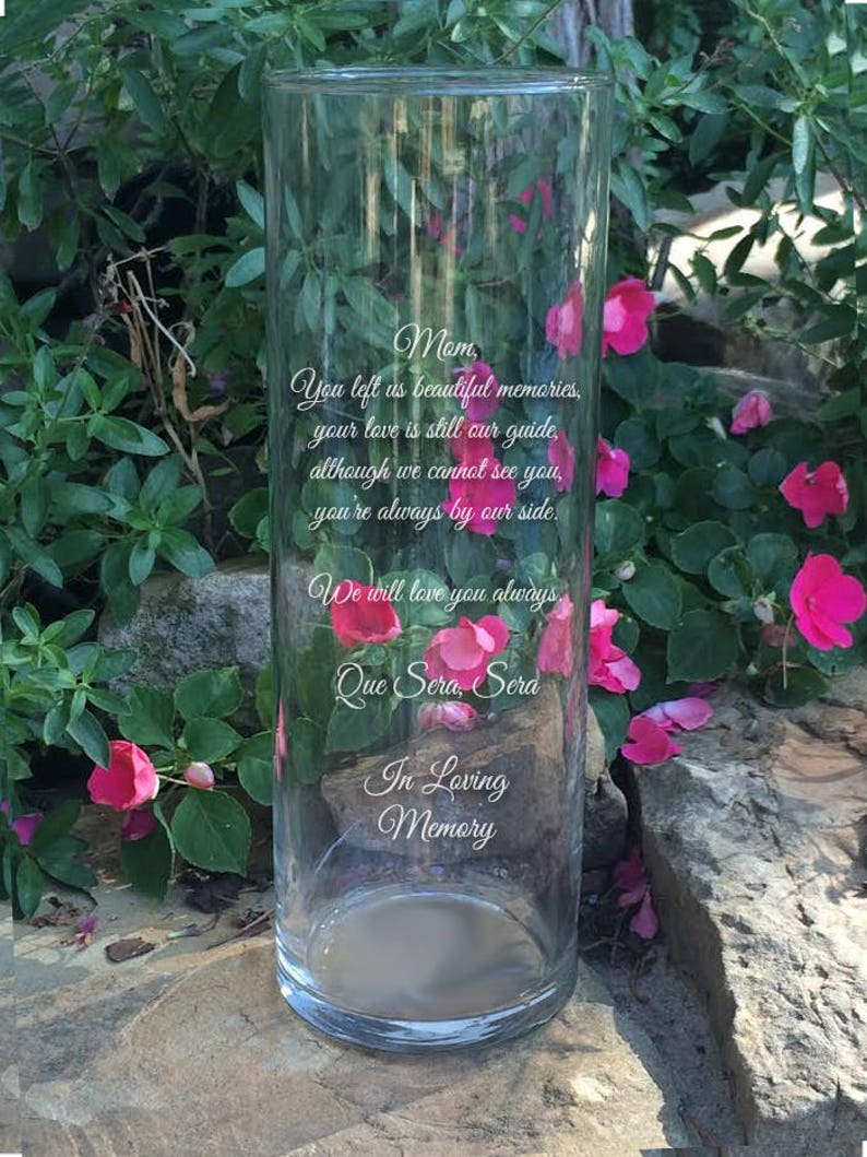 Personalized Memorial Vases in Loving Memory Vase floating Etsy