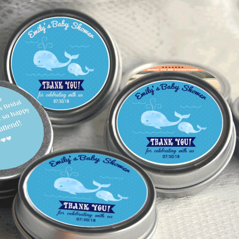 Nautical Baby Shower Thank You Gift for Guests Whale Baby Shower Decor Whale Baby Shower Favors Under the Sea Party