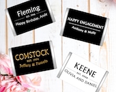 Personalized Miniature Candy Bar Wrappers | Bridal Shower, Wedding Favors