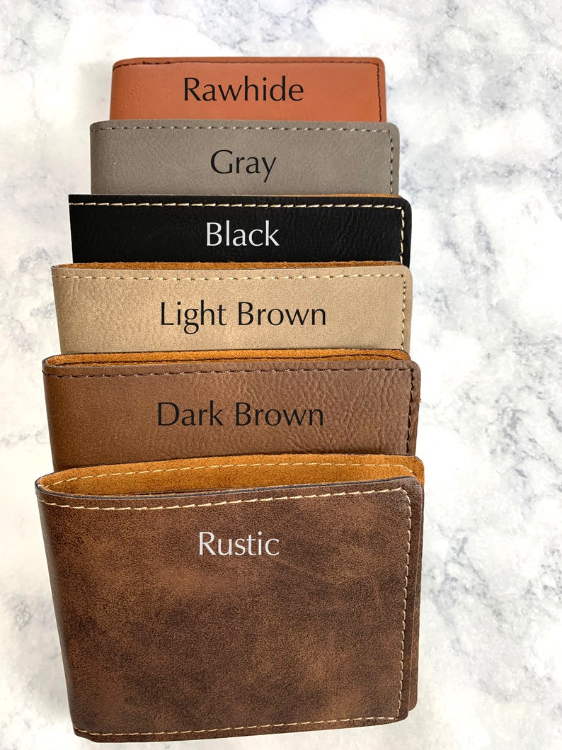 Personalized Men's Wallet Monogrammed Wallet Etsy