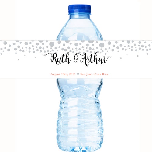 Bridal Shower Water Bottle Labels Wedding Water Bottle Etsy