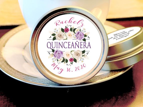 Quinceañera Party Favors - Bat Mitzvah Favors - Birthday Decor - Birthday Mints - Birthday Favors - Quinceañera Mint Tins - Sweet 16 Il_570xn