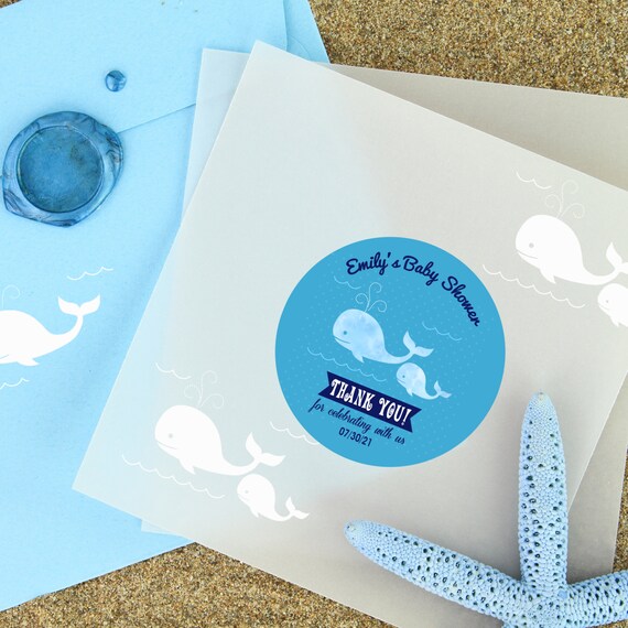 whale baby shower favors