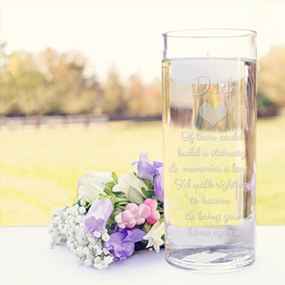 Memorial Vases In Loving Memory Vase Floating Wedding Memorial