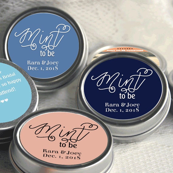 personalized wedding mints Mint to be favors mint favors wedding candy