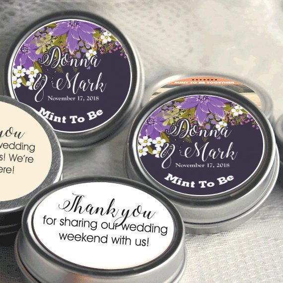 Mint To Be Wedding Favors Edible Wedding Favor Breath Mints