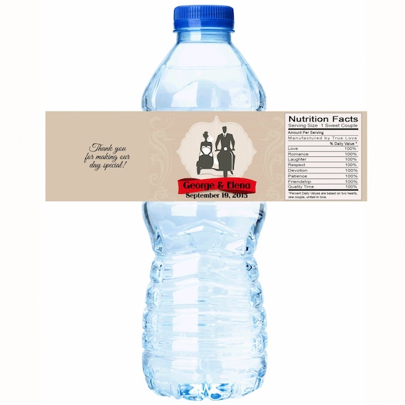 30 Personalized Wedding Water Bottle Labels Motorcycle - Etsy