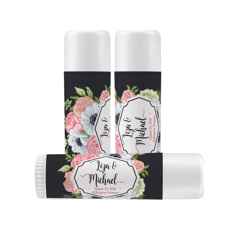 Lip Balm Labels Personalized Lip Balm Labels Wedding Favor Etsy