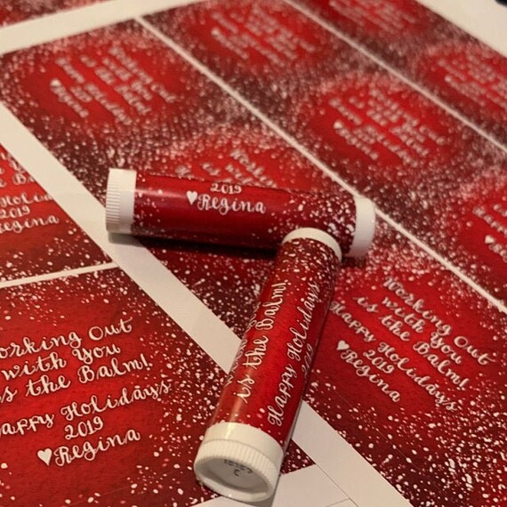 personalized lip balm labels