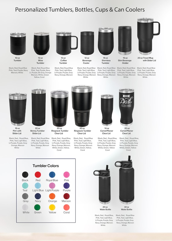 Imprinted Stainless Steel Slim Mugs (12 Oz.), Travel Mugs