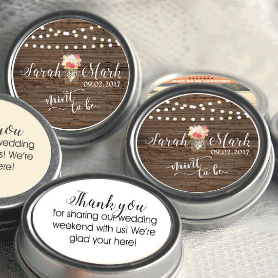 Personalized Mint to Be Tin Mints Wedding Favor Mint to Be Favor