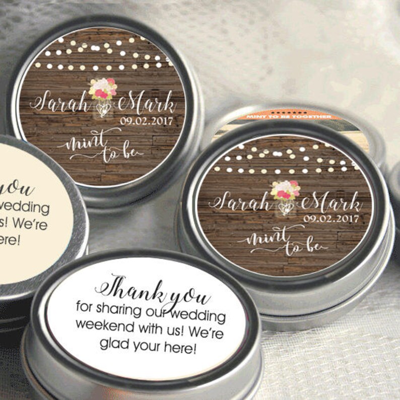 Personalized Mint to Be Tin Mints Wedding Favor Mint to Be Etsy