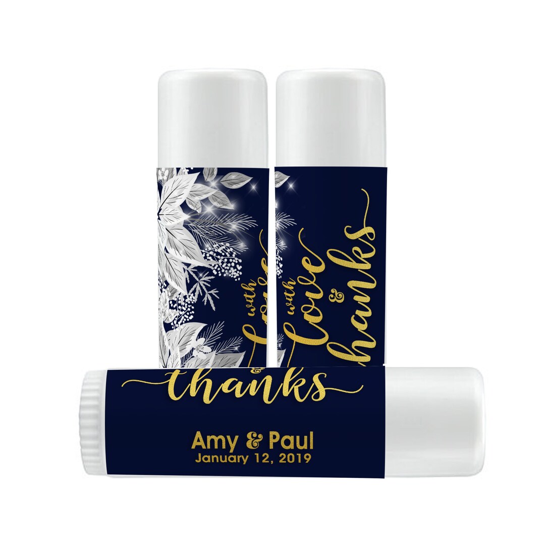 Lip Balm Labels Personalized Lip Balm Labels 1 Sheet of 12 Lip Balm