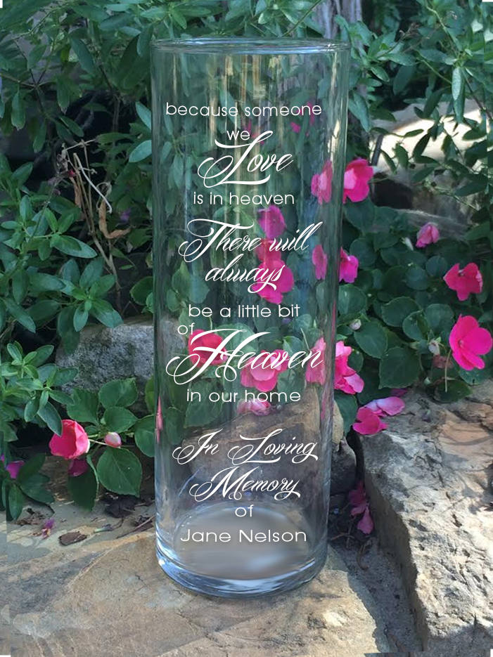 In Loving Memory Memorial Vase In Loving Memory Vase Floating