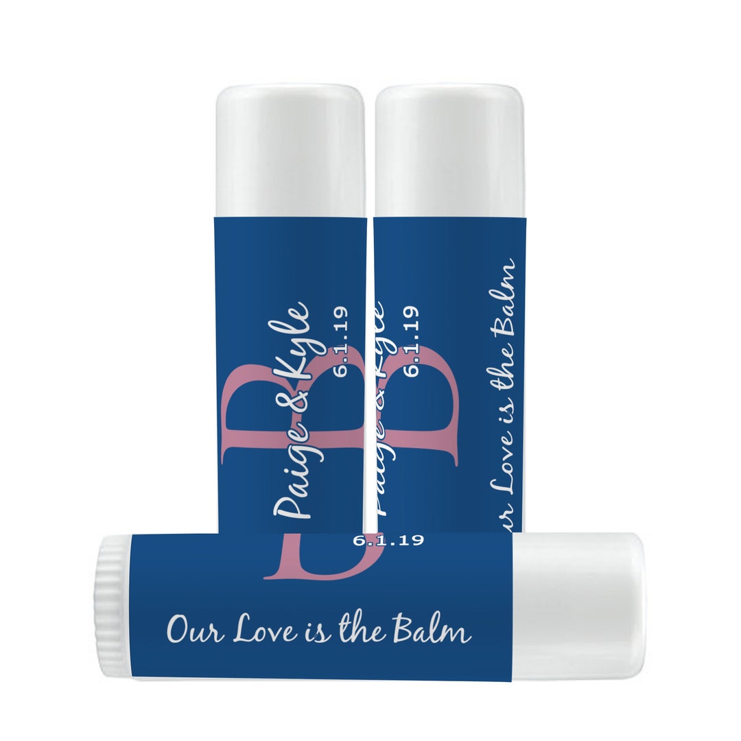 Lip Balm Labels Personalized Lip Balm Labels Monogram Initials 1 Sheet