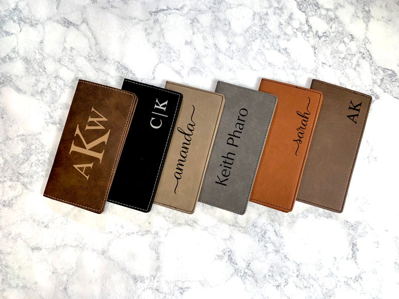 Checkbook Wallet and Holder Custom Checkbook Checkbook Case Leather Checkbook Personalized Checkbook Cover Custom Checkbook Covers