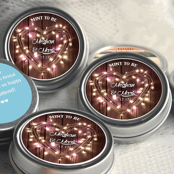 Wedding Favors Personalized Wedding Mint Tins Wedding Favor