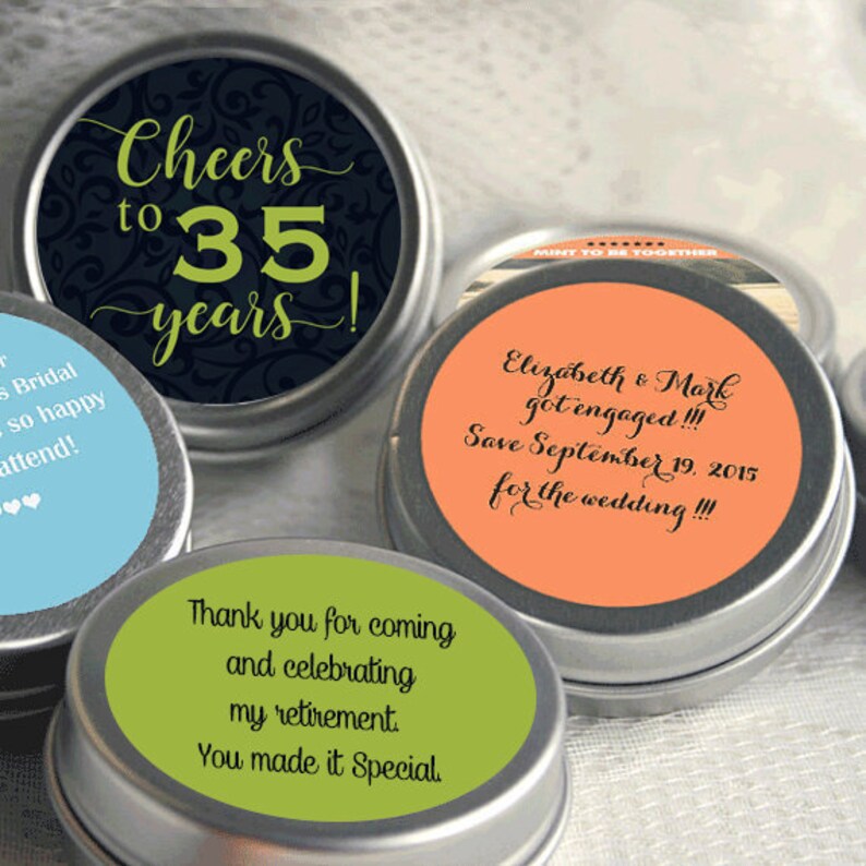 Cheers to 35 Years Retirement Mint Tins RetireMints Etsy