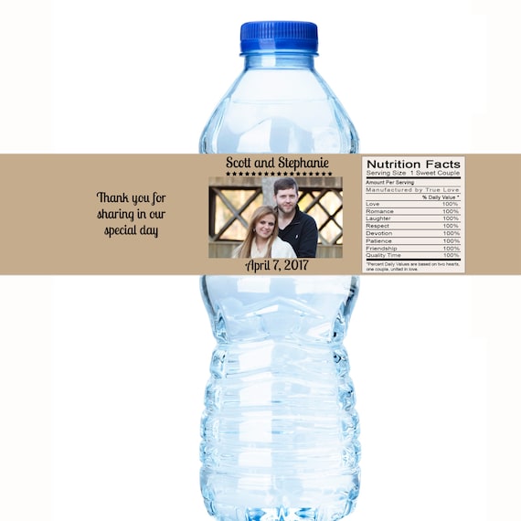 30 Wedding Water Bottle Labels - Wedding Photo Decor - Wedding Decor - Wedding Favor Labels - wedding water labels - water bottle labels Il_570xn