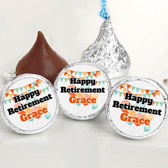 Happy Retirement Kiss® Stickers - Retirement Kiss Stickers - Retirement ...