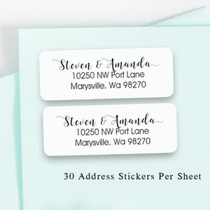 Address Labels - Personalized Return Address Labels -  Address Sticker - Address Label Sticker - Custom Labels - Wedding Announcements