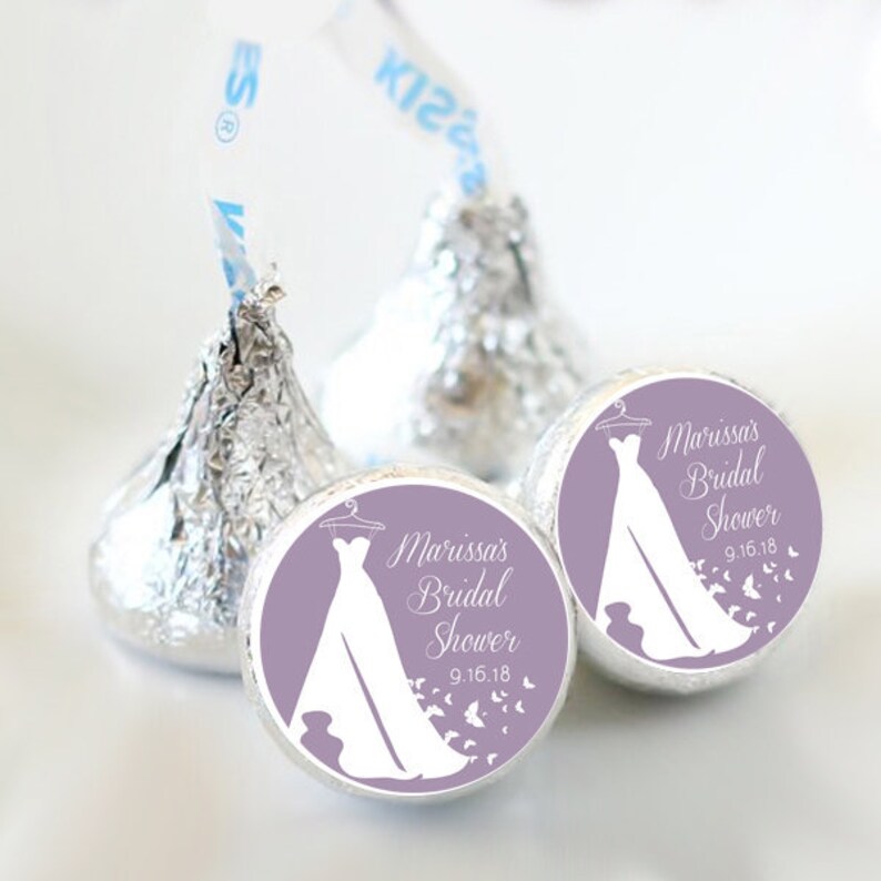 Custom Wedding Kiss® Stickers Kiss Bridal Shower Favors Etsy