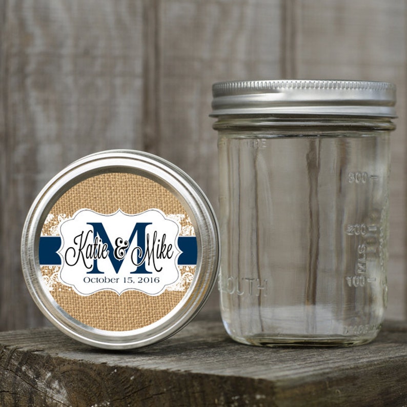Mason Jar Lid Labels Glossy Round Sticker Label Tags Etsy