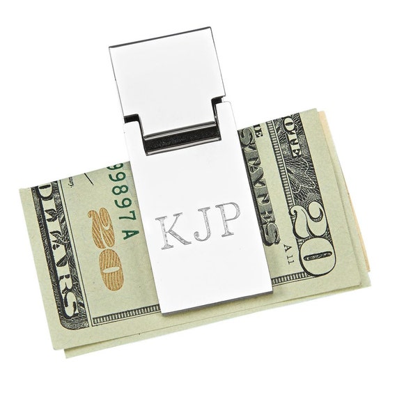 Personalized Silver Money Clip Groomsman Gifts Best Man Gift - personalized silver money clip groomsman gifts best man gift gift for dad personalized money clip spring loaded money clip