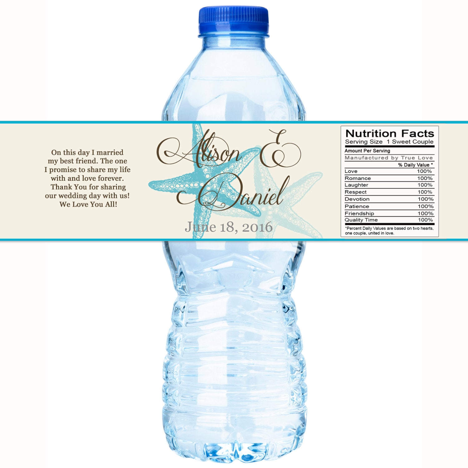 Bottled Water Labels Personalized Wedding Favors, 30 Add Your Photo Bridal Shower or Wedding Water Bottle Labels