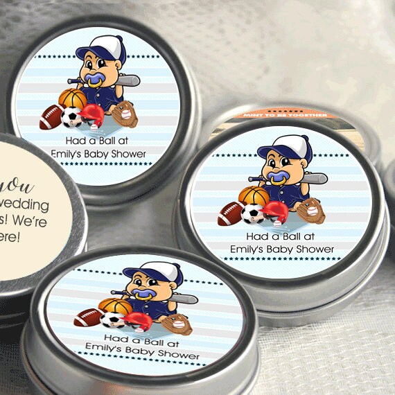 12 All Star Baby Shower Mint Tins African American Boy Baby