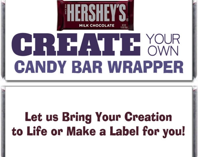 Large Personalized Candy Bar Wrappers Bridal Shower Favor - Etsy