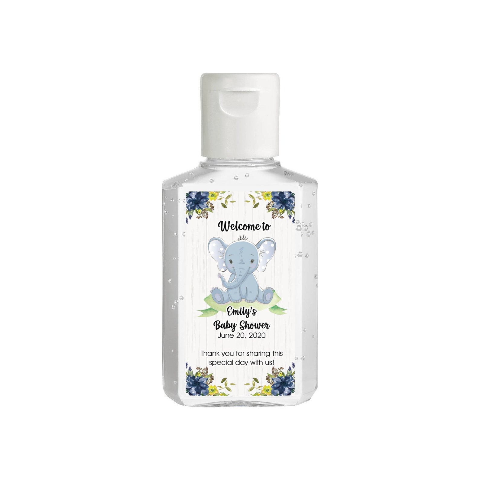 Mini Hand Sanitizer Labels for Small Bottles Baby Shower Etsy