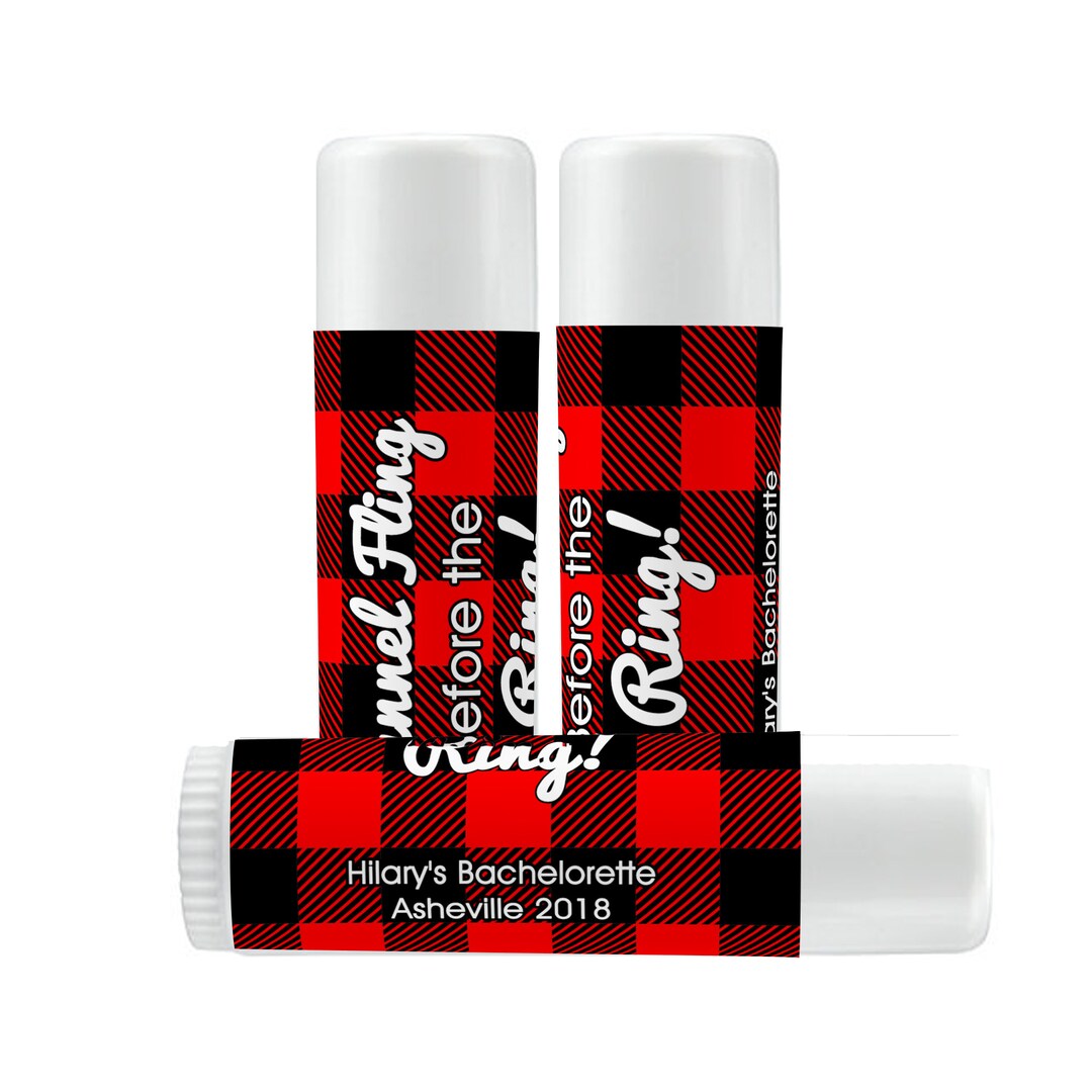 Lip Balm Labels Personalized Lip Balm Labels Flannel Fling Before the