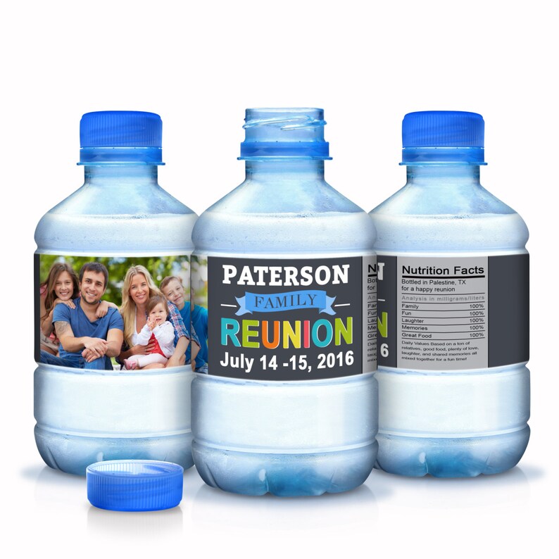 30 Family Reunion Water Bottle Labels Family Reunion Etsy