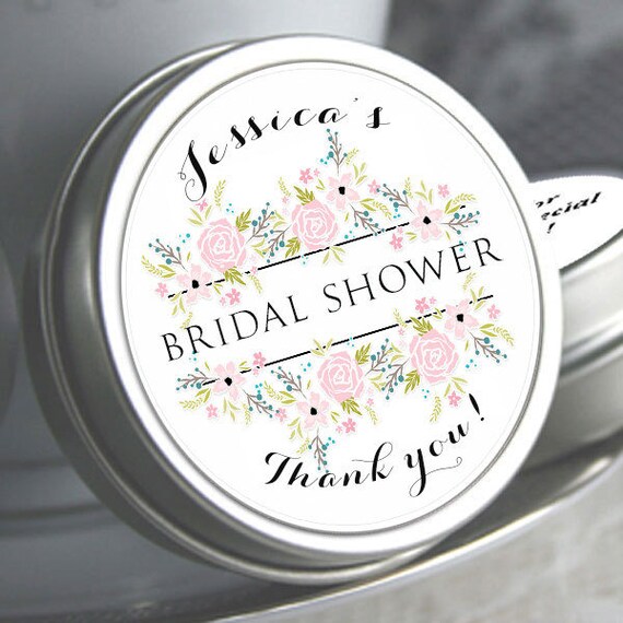 Personalized Bridal Shower Mint Tins, Pink Flowers, Bridal Shower Favors, Bridal Shower Decor, Bridal Shower Mints, Bridal Shower Ideas Il_570xn