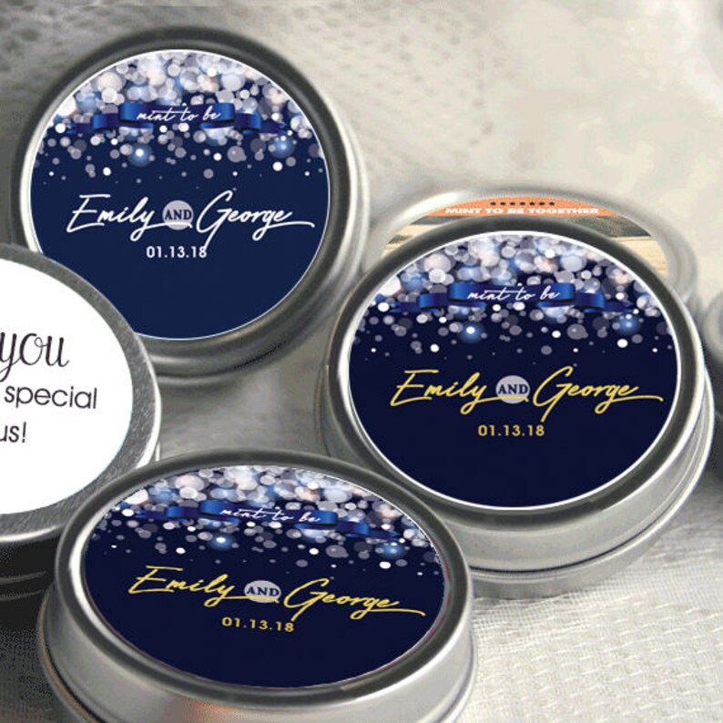 Personalized Wedding Mint Tin Favors Wedding Favor Mint Tins Etsy