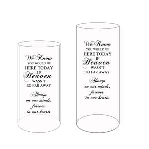 Memorial Vases In Loving Memory Vase Floating Wedding Memorial Candle Memorial Candle Engraved Memorial Cylinder image 4