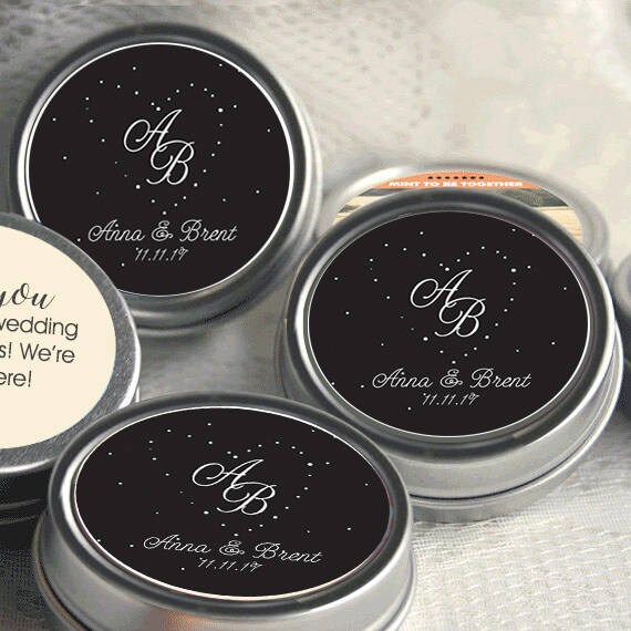 Mint to Be Wedding Favors - Personalized Wedding Mint Tins - Personalized Wedding Favors - Wedding Decor - Stars - Hearts Il_570xn