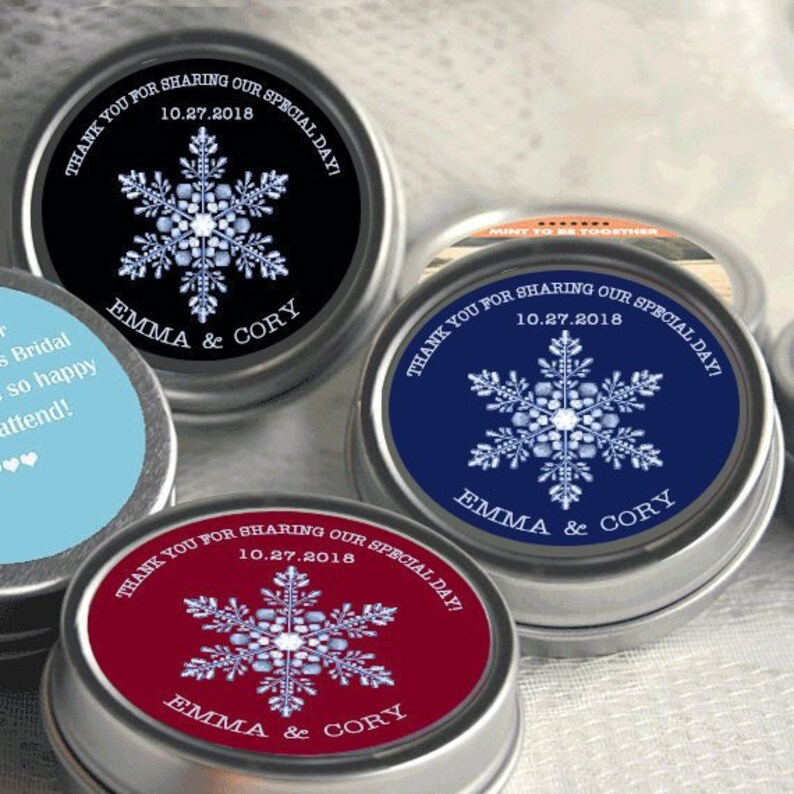 12 Personalized Wedding Mint Tin Favors Wedding Favor Mint Etsy