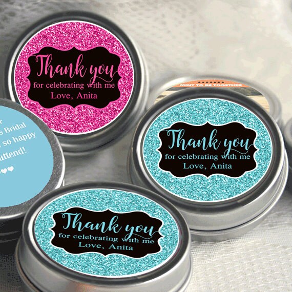 Custom Color Faux Glitter Birthday Favors Birthday Party Décor