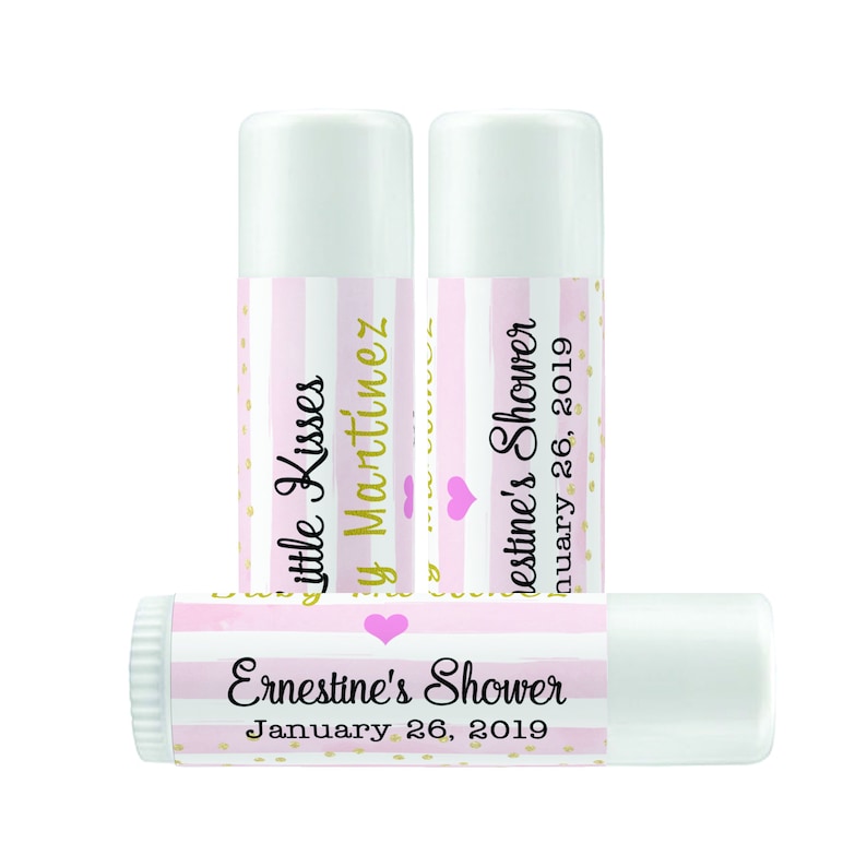 Lip Balm Labels Personalized Lip Balm Labels Baby Shower Etsy