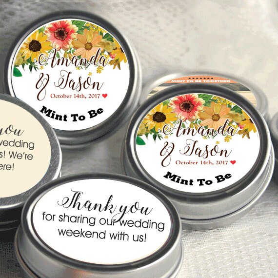 Mint to Be Wedding Favors Edible Wedding Favor Breath Mints Personalized Mint Favors