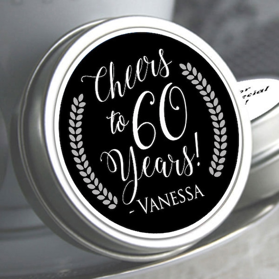 12 60th Birthday Mint Tin Favors 60th Birthday Favors 60th Birthday Ideas 60th Birthday Mints 60th Birthday Birthday Favors By Great Little Favor Co Catch My Party