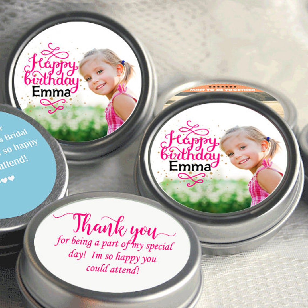 Personalized Birthday Party Favors birthday Party Mint Tins - Etsy