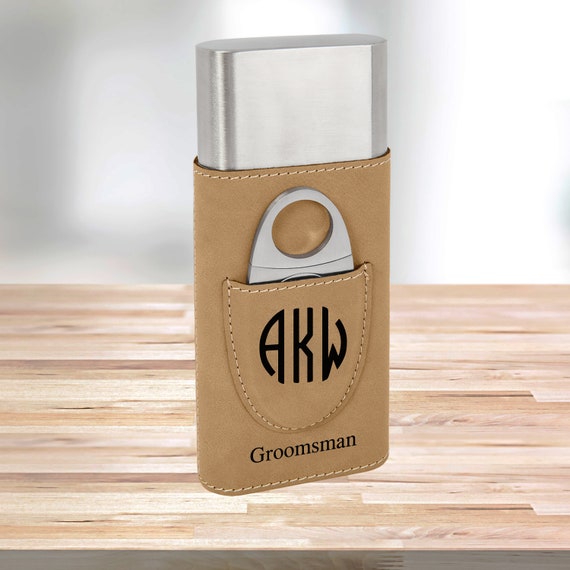 Free Shipping Boyfriend Personalized Wooden Business Card Holder Monogram Gift for Men Dad Custom Design Groomsmen Gift for Him
