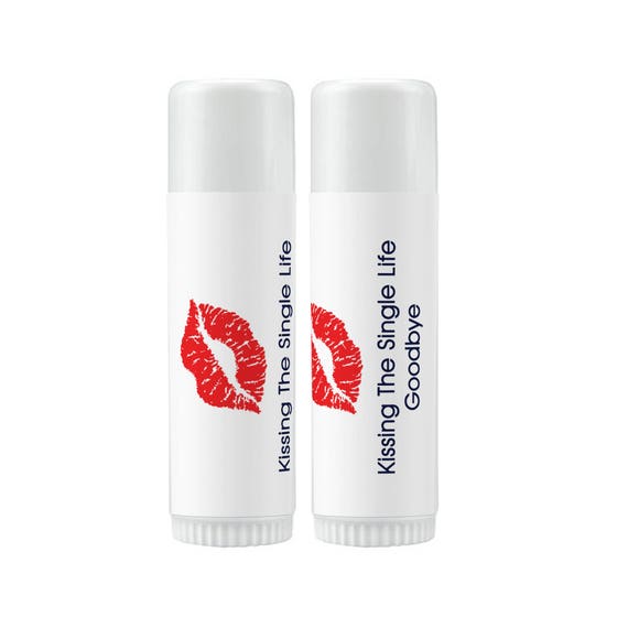 Lip Balm Labels Personalized Lip Balm Labels - Kiss the Single Life Goodbye labels 1 Sheet of 12 Lip Balm Labels - Lips Lip Balm Labels Il_570xn