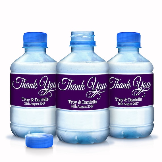 30 Bottled Water Labels Wedding Water Bottle Labels Wedding Bottled