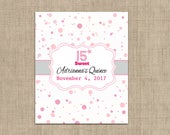 Personalized Lip Balm Labels - Pink Glitter Sweet 15 Party labels - 1 Sheet of 12 Lip Balm Labels - Sweet Fifteen Lip Balm Labels Il_170x135