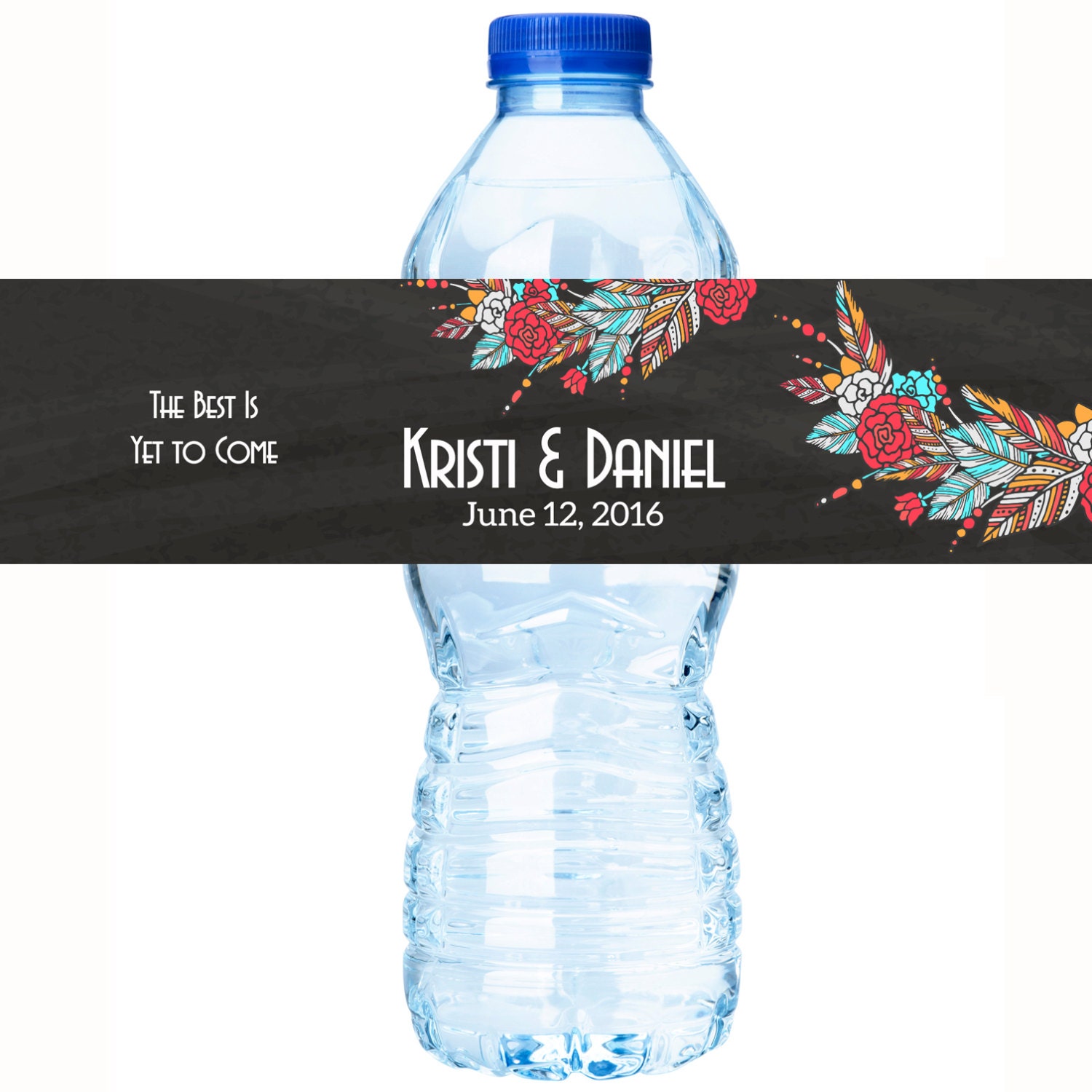 30 Boho Wedding Water Bottle Labels Boho Wedding Decor Boho wedding